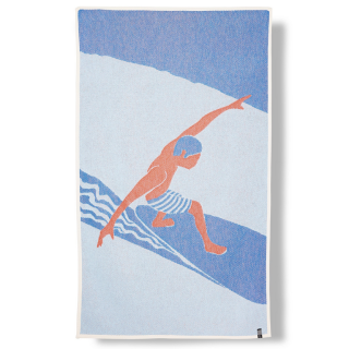 ZigZag Zürich - "El Palmar" Cotton Beach Towel / Mini Blanket by Dalakami