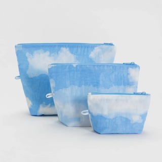 Baggu Go Pouch Set - Clouds