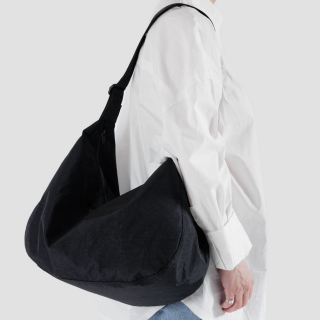 Baggu Large Nylon Crescent Bag - Black 