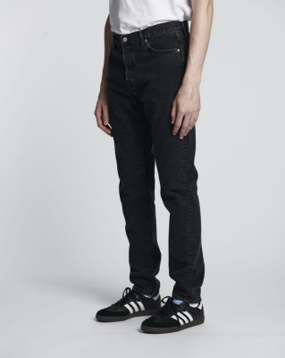 Edwin - Slim Tapered Jeans Black Dark Used