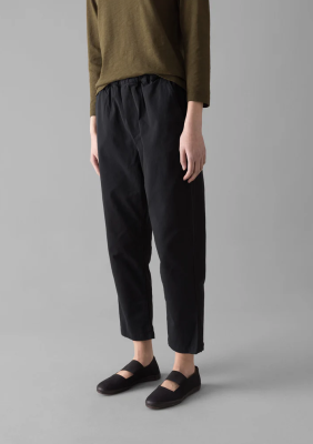 TOAST Gabi Cotton Pull On Trousers - Black