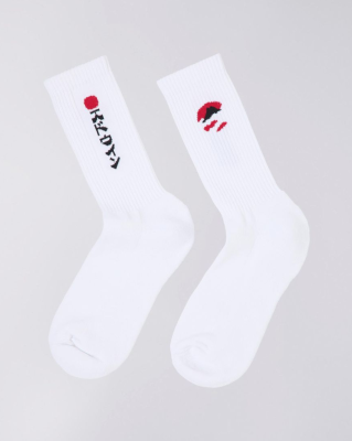 Edwin - Kamifuji Socks White