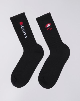 Edwin - Kamifuji Socks Black