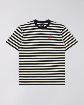 Edwin - Basic Stripe T-Shirt Black White