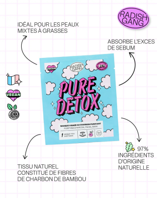 Radish Gang Pure Detox: Sheet Mask 