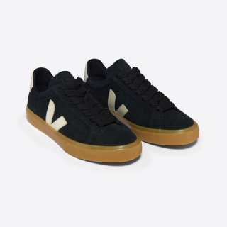 VEJA Campo Bold Suede Black Pierre - Mens