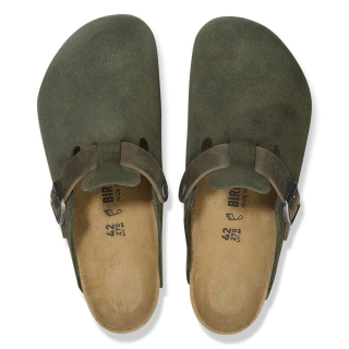 Birkenstock Boston Mixed Leather Thyme - Mens