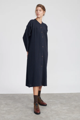 Beatriz Furest MUFASA Dress - Navy/Burgundy