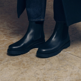 Kleman - TONNANT Leather Chunky Chelsea Boots - Black