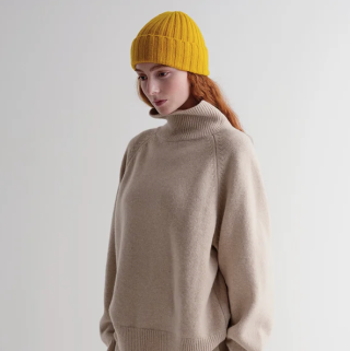 Jo Gordon - Plain Ribbed Hat Sage