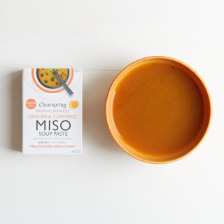 Clearspring Gluten Free Organic Instant Miso Soup Paste - Ginger & Turmeric