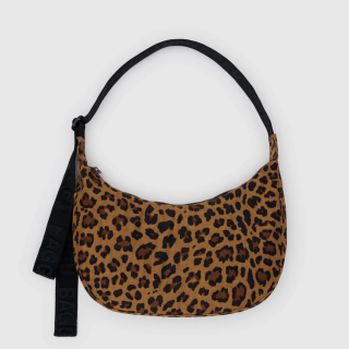 Baggu Medium Nylon Crescent Bag - Leopard