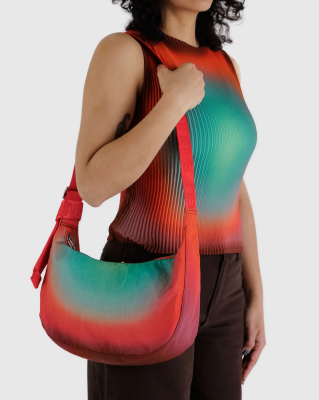 Baggu Medium Nylon Crescent Bag - Julia Heuer Rain 