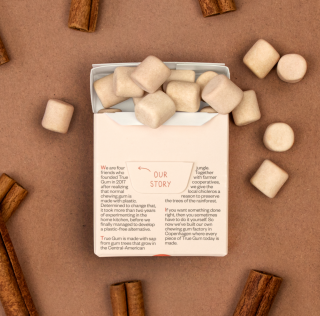 True Gum - All Natural Chewing Gum Cinnamon 