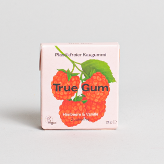 True Gum - All Natural Chewing Gum Raspberry & Vanilla