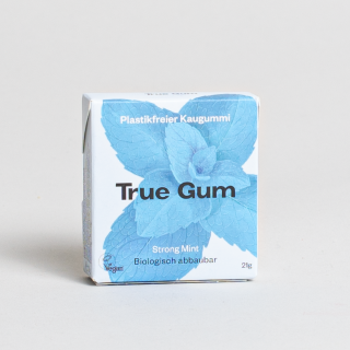 True Gum - All Natural Chewing Gum Strong Mint 