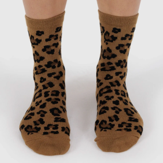 Baggu - Crew Sock Dark Leopard