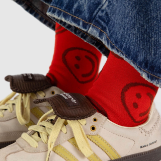 Baggu - Crew Sock Red Happy