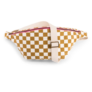 Rose in April -  Banana Bag: Checkerboard Caramel