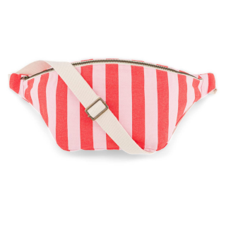 Rose in April - Banana Bag: Rayures Tomato / Candy Pink