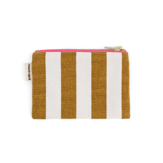 Rose in April - Marie Purse: Rayures Ecru / Caramel