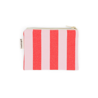 Rose in April - Marie Purse: Rayures Tomato / Candy Pink 