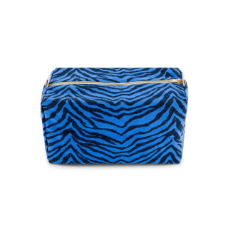 Rose in April - Vic Toiletry Bag: Zebrou Greek Blue