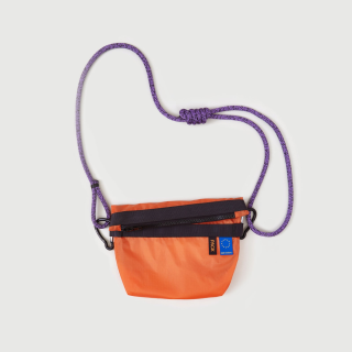 PACKBAGS - Fold Sling Small with Chunky Rope Strap: Curium Orange/ Potassium Purple 