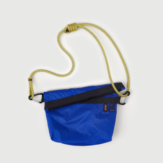 PACKBAGS - Fold Sling Medium with Chunky Rope Strap: Europium Blue/ Krypton Yellow