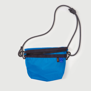 PACKBAGS - Fold Sling Medium with Chunky Rope Strap: Sodium Blue/ Lead Black