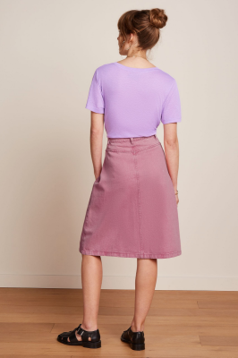 King Louie Mary Skirt Colored Denim - Mellow Rose