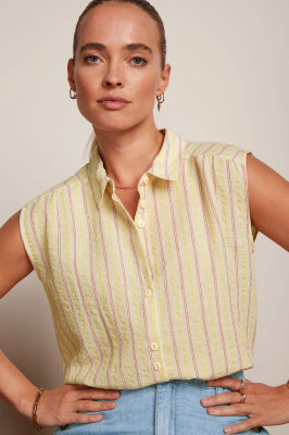 King Louie Viv Blouse Motta - Cream