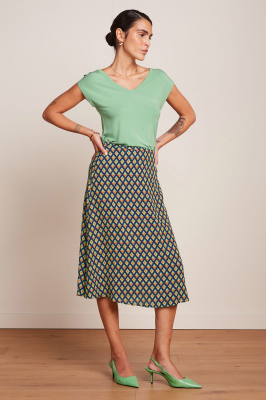 King Louie Double V Top Caprice - Sprucestone Mint