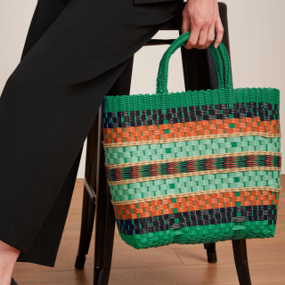 King Louie Shoppa Bag Puglia - Simply Green