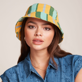 King Louie Buckethat Le Stripe - Yellow Cream