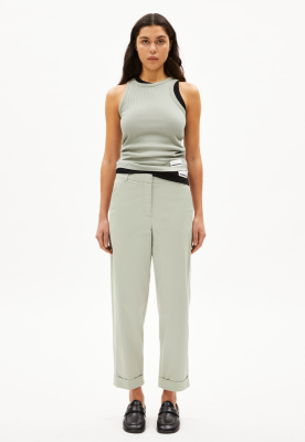 Armed Angels KAADWI Woven Pants Organic Cotton - Seagreen