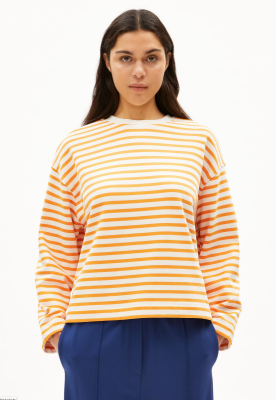Armed Angels FRANKAA Oversized Sweatshirt Organic Cotton - Undyed-Light Tangerine