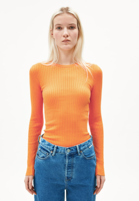 Armed Angels ALAANIA Sweater Slim Fit Organic Cotton - Light Tangerine