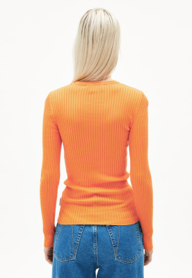 Armed Angels ALAANIA Sweater Slim Fit Organic Cotton - Light Tangerine