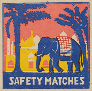 Archivist Gallery Safety Matches: Pink Elephant