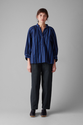 TOAST Cotton Twill Pull On Trousers - Slate