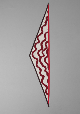 TOAST Ribbon Print Cotton Bandana - Garnet