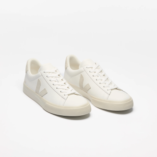 VEJA Campo Chromefree Leather White Natural Sneakers - Unisex 