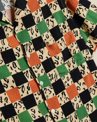 Portuguese Flannel CHITA Shirt - Orange Green