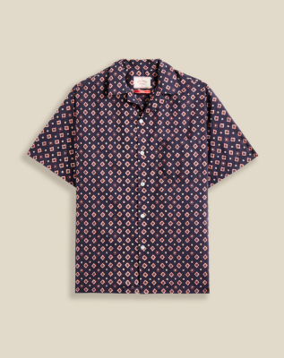 Portuguese Flannel DICE Shirt - Dark Navy
