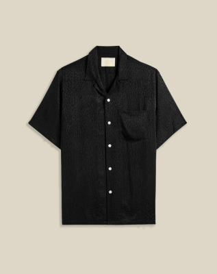 Portuguese Flannel FINGERPRINT Shirt - Black