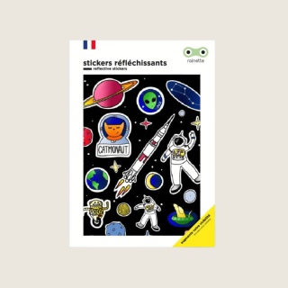 Rainette Reflective Bicycle Stickers "Space"