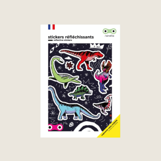 Rainette Reflective Bicycle Stickers "Dinos"