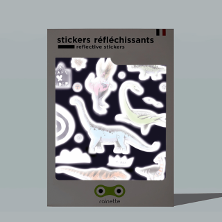 Rainette Reflective Bicycle Stickers "Dinos"