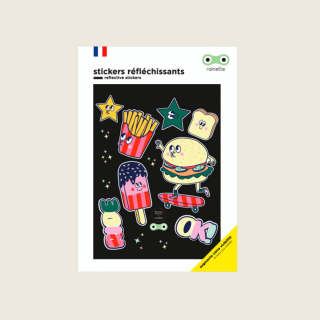 Rainette Reflective Bicycle Stickers - Food